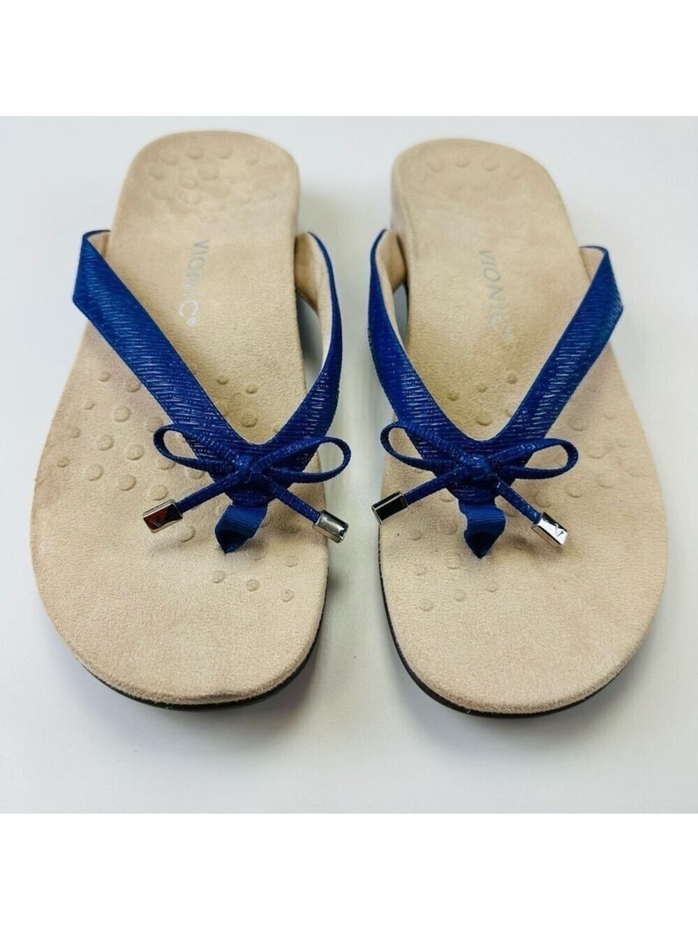 Vionic blue slip on sandal Womens Size 12 Royal Bella II comfort thong Orthotic - Picture 10 of 10
